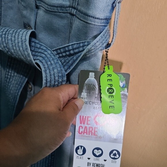 Rewash denim button down dress XS - Picture 5 of 6